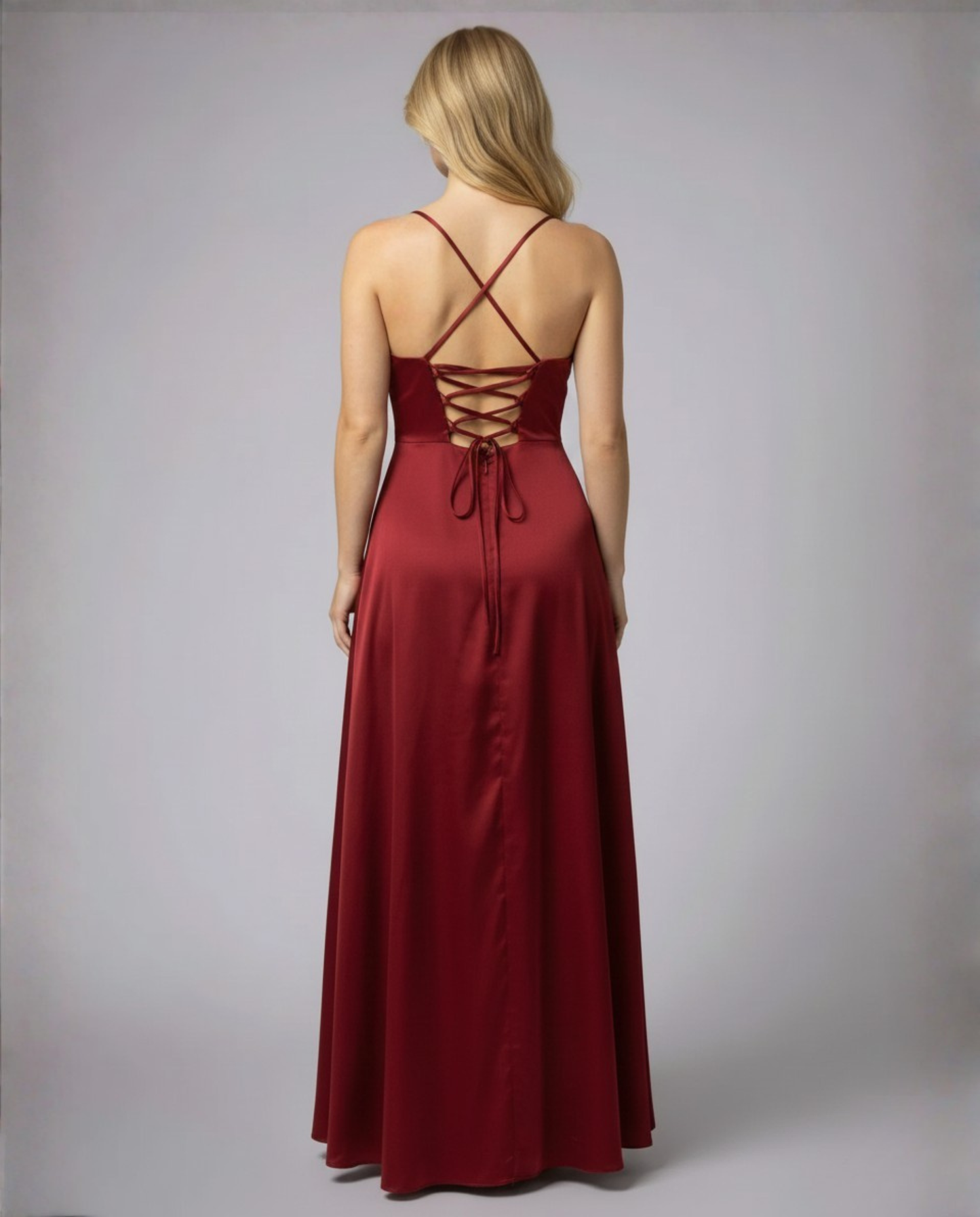Maxi Jurk Dames Beinschlitz Elegant Casual Herfst